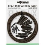 Korda Montáž Basix Lead Clip Action Pack Camo Green 5 ks – Zboží Mobilmania