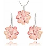 Swarovski Elements Clover krystal 23 mm Stříbrná sada 31262.1 – Zboží Dáma