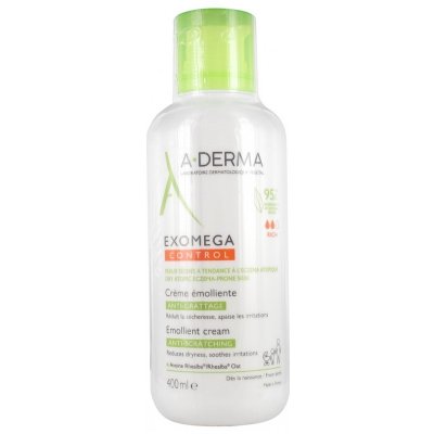 A-DERMA Emolienční krém pro suchou pokožku se sklonem k atopickému ekzému Exomega Control 400 ml – Hledejceny.cz