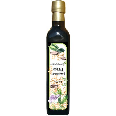 Natural Products Sezamový olej z bílého sezamu 0,5 l – Zboží Mobilmania