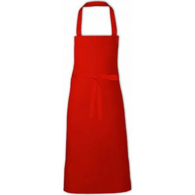 Link Kitchen Wear Extra široká klasická dlouhá zástěra na grilování Red Pantone 200 X999 – Hledejceny.cz