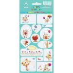 Samolepky Narozeniny medvídek s kocourkem – Zboží Dáma