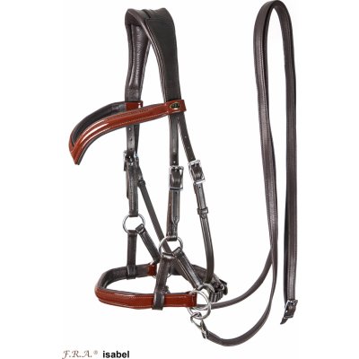 F.R.A. Uzdečka bezudidlová Sidepull Isabel hnědá /gloosy – Zboží Dáma