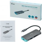 i-Tec USB-C Metal Nano Dock 4K HDMI + Power Delivery 100 W C31NANODOCKPD