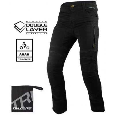 Trilobite Parado doublelayer AAAA slim fit men jeans black level 2 | Zboží Auto