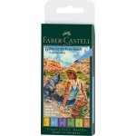Popisovač Faber-Castell Pitt Artist Pen Brush 6 ks hrot B letní odstíny – Hledejceny.cz