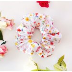 Saténová gumička do vlasů - Gumička Rozkvetlá – Hledejceny.cz