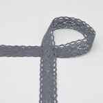 Bavlněná krajka šedá, 25mm – Zboží Dáma