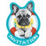 Pozvánky 6 ks s obálkami - Buldoček 550015 – Hledejceny.cz