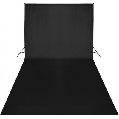 Fotografické pozadí bavlněné 3x4m černé – Zboží Mobilmania