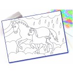 Radost v písku Šablona na pískování koně v dešti A5 148 x 210 mm – Sleviste.cz