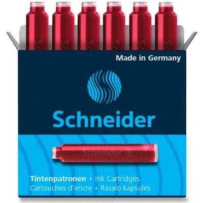 Schneider 6602 inkoustové bombičky červené 6 ks