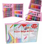 ISO 9174 Výtvarná sada Mega Art Set 168 ks růžová – Zboží Dáma