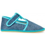 Beda papuče BF 060010/W/02 SLIM Denim Tyrkys – Zboží Mobilmania