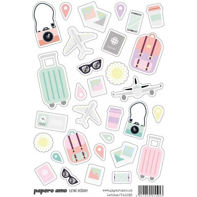 PAPERO AMO ♥ Samolepky - LETNÍ VEČERY / Letíme – Zboží Živě