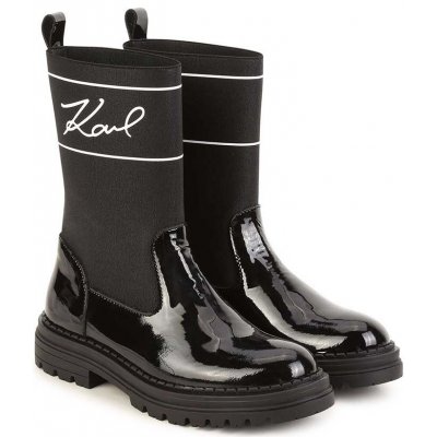 Karl Lagerfeld dětské boty Z19114.27.35 černá – Zboží Mobilmania