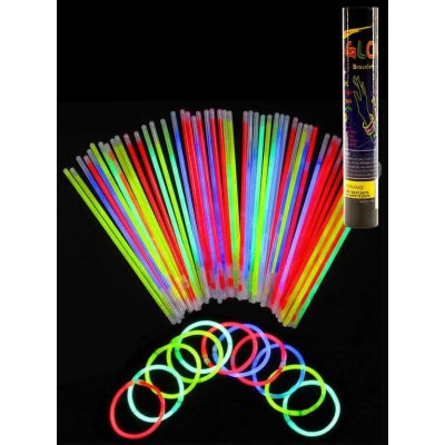 Party tyčinky barevné svítící ve tmě 25cm set 25ks světelná dekorace – Zboží Mobilmania