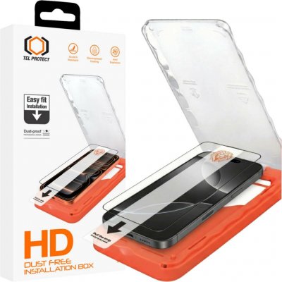 Tel Protect tvrzené sklo Dust-Free Easy Fit HD Titan pro iPhone 15 Pro Max černé 176917 – Zboží Živě