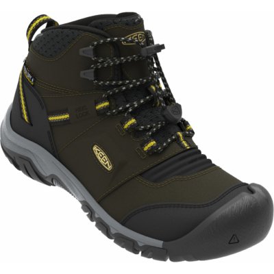 Keen dětské boty Ridge Flex Mid Wp Children tmavě zelená – Hledejceny.cz