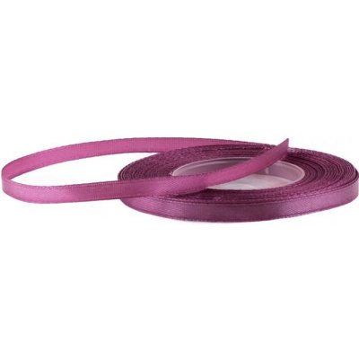 Stuha saténová 6mm/32m plum (švestková) – Zboží Dáma