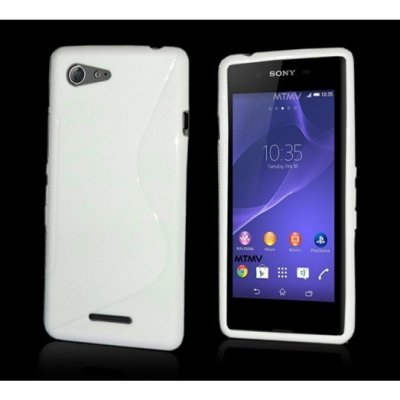 Pouzdro S-CASE Sony Xperia E3 D2203 bílé – Zboží Mobilmania