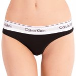 Calvin Klein Tanga Thong Modern cotton F3786E001 černá – Zboží Dáma