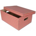 Emba krabice úložná s víkem červená A3 44 x 32 x 20 cm – Zboží Mobilmania
