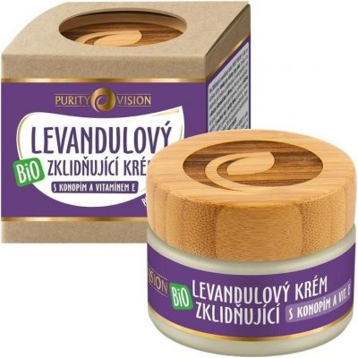 Purity Vision Levandulový krém zklidňující BIO (40 ml) - s konopím a vitaminem e