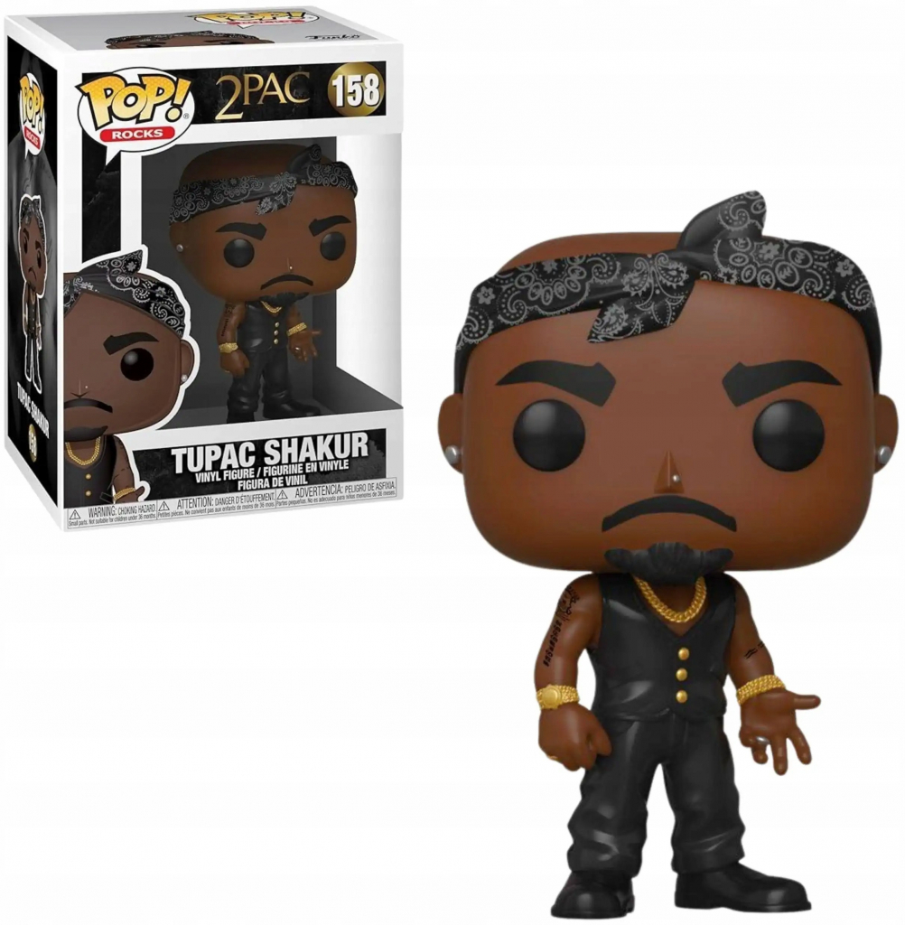 Funko Pop! Tupac Vest with Bandana 9 cm