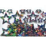 Konfety hvězda stříbrná metalická 14g – Zboží Mobilmania