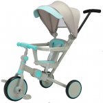 KIK KX3975_1 TRIKE FIX V4 modrá šedá se stříškou – Zboží Dáma