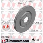 ZIMMERMANN Brzdový kotouč COAT Z - 330 mm ZIM 230.2384.20 | Zboží Auto