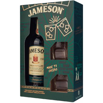 Jameson 40% 0,7 l (dárkové balení 2 sklenice)