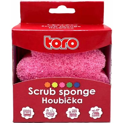 TORO Scrub Houbička na nádobí MIX barev – Zbozi.Blesk.cz