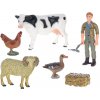 Figurka Zoolandia Mikro trading Kráva s beranem a doplňky