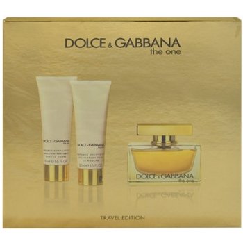 Dolce & Gabbana The One EDP 75 ml + 100 ml tělové mléko + EDT 7,4 ml dárková sada