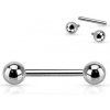 Piercing Šperky4U piercing do jazyka titan TIT1007-16125