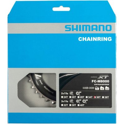 SHIMANO Převodník 36z. M8000 XT 36/26z. černý 96mm