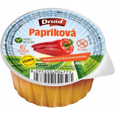 Druid Vegetariánská Pomazánka s červenou paprikou 100 g