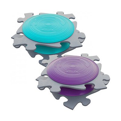 Muffik Set aktivních podložek - Rotana Šedá/tyrkys MFK-072-4 – Zbozi.Blesk.cz