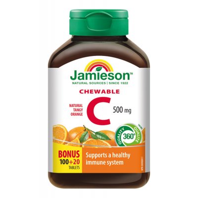 Jamieson Vitamín C 500 mg Pomeranč 120 tablet – Zboží Mobilmania