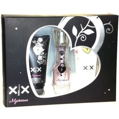 Mexx XX Mysterious pro ženy EDT 20 ml + Mysterious sprchový gel 50 ml + Lovesome sprchový gel 50 ml dárková sada