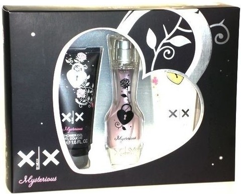 Mexx XX Mysterious pro ženy EDT 20 ml + Mysterious sprchový gel 50 ml + Lovesome sprchový gel 50 ml dárková sada