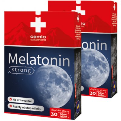 Cemio Melatonin strong 2 x 30 tablet – Hledejceny.cz