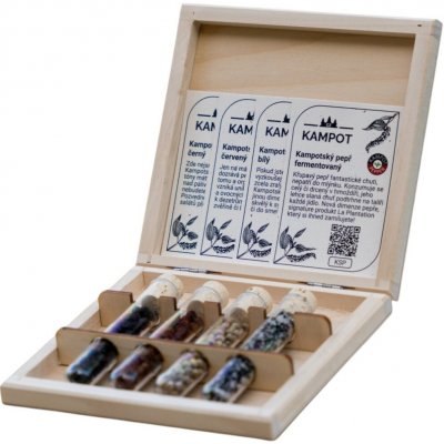 La Plantation degustační sada Kampotských pepřů 4 x 6 g – Zboží Dáma