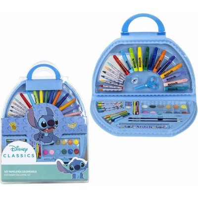 CurePink: Kreativní set 50 předmětů Lilo & Stitch: Stitch 41 x 58 x 3 cm – Hledejceny.cz