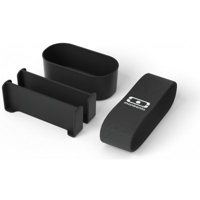 MonBento sada přihrádek a elastická páska pro svačinové boxy Original Onyx Black černá – Zbozi.Blesk.cz