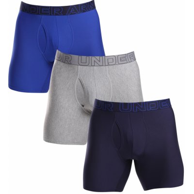 Under Armour Performance Tech Mesh 6in Boxerjock 3P black/grey/blue – Zboží Mobilmania
