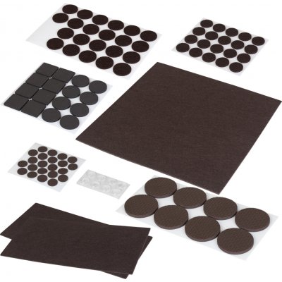 EVA Sada filcových podložek a tlumičů dvířek černá 99 ks – Zboží Dáma