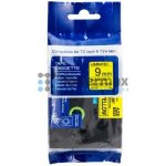 Kompatibilní Brother TZe-621 (AZe-621), 9 mm, laminovaná žlutá páska / černý tisk originální – Zboží Živě